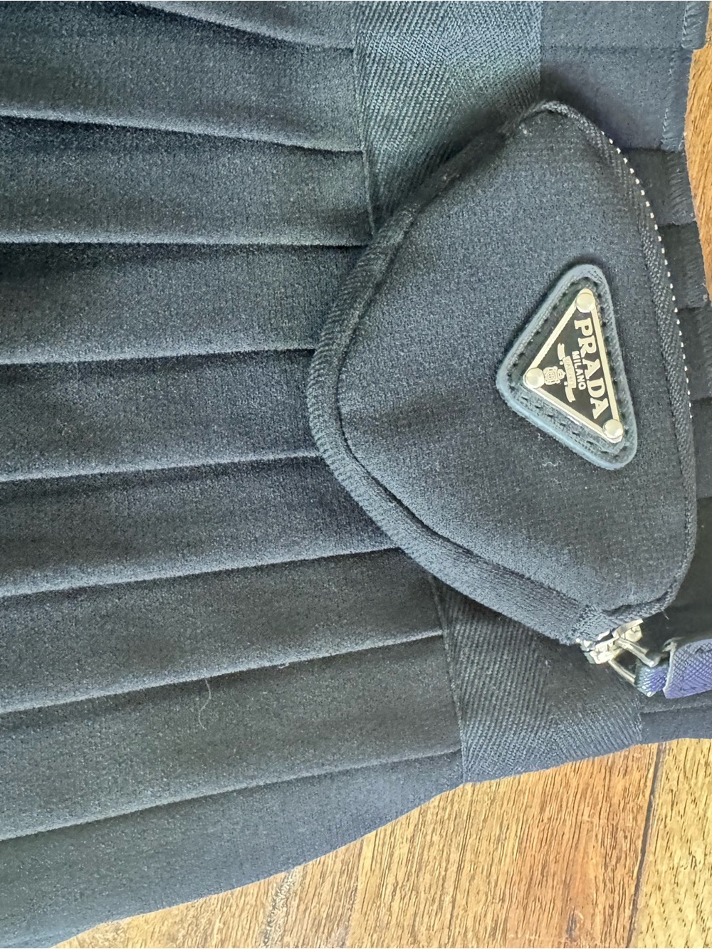 Prada Black Pleated Mini Skirt - Picture 3 of 4